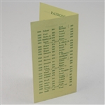 1963 Masters Tournament Original Ticket Brochure for Prospective Patrons