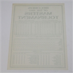 1957 Records of the Masters Tournament Card