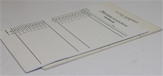 Three Masters Press Scorepads and 1962 Masters Pamphlet