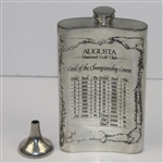 Augusta National Golf Club Sheffield Pewter Flask with Funnel - Made in England