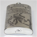 Augusta National Golf Club Sheffield Pewter Flask with Funnel - Made in England