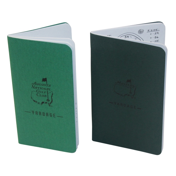 Two Undated Official Masters Yardage Guides