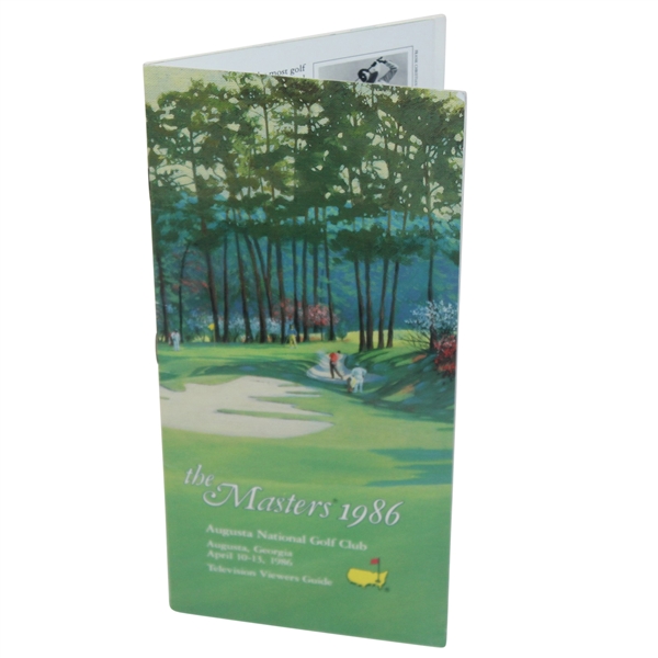 1986 Masters Tournament TV Viewers Guide