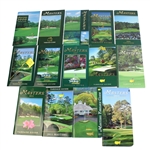 Lot of Fourteen Masters Yardage Guides - 2000-2015 - Missing 2013 & 2014