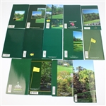 Lot of Fourteen Masters Yardage Guides - 2000-2015 - Missing 2013 & 2014