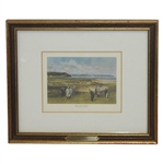Horace Hutchinson Playing at Westward Ho Golf Club - Golf House, Far Hills, N.J. on Plate - Framed