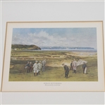 Horace Hutchinson Playing at 'Westward Ho Golf Club' - Golf House, Far Hills, N.J. on Plate - Framed