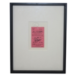 Jack Nicklaus Signed 1980 US Open 2nd Tournament Day Ticket - Framed JSA ALOA