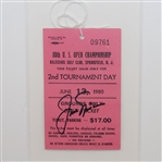 Jack Nicklaus Signed 1980 US Open 2nd Tournament Day Ticket - Framed JSA ALOA