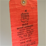1957 Masters Tournament Sunday Ticket #6423 - Doug Ford Winner
