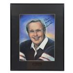 Arnold Palmer Signed Original Portrait Artwork FULL JSA #Y39240