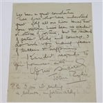 Joan Ryder Handwritten Letter to Henry Cotton - 7/14/1937 - Ryder Cup & Open JSA ALOA