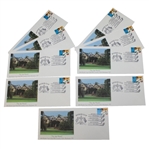 Nine 1995 Ryder Cup at Oak Hill First Day Covers - September 22nd, 23rd, & 24th