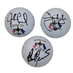 Three Signed 1999 Ryder Cup Logo Golf Balls - Crenshaw, Furyk, & Leonard JSA ALOA