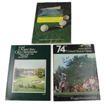 Lot of Three Signed US Open Programs - 1970, 1973, & 1974 JSA ALOA