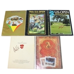 Lot of Five Signed US Open Programs - 1975, 1976, 1977, 1978, & 1979 JSA ALOA