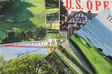 Lot of Five Signed US Open Programs - 1988, 1989, 1990, 1991(NS), 1992, & 1993 JSA ALOA