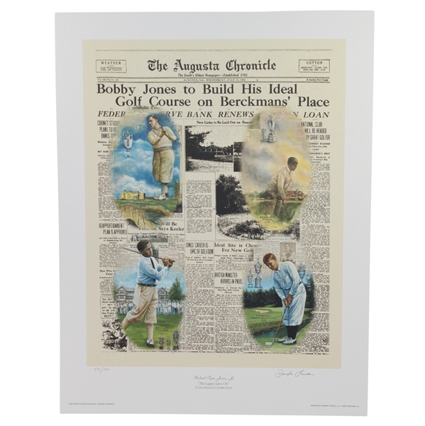 Ltd Ed "The Legacy Lives On" Bobby Jones Print #431/1200