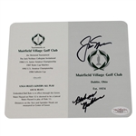 Jack Nicklaus & Barbara Nicklaus Signed Muirfield Scorecard JSA #G09205