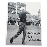 Kel Nagle Signed 1960 Open Championship Wire Photo with Inscription JSA ALOA