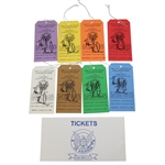 Hank Kuehne Signed 8 Ticket Set from 1998 US Amateur Championship - Winner JSA ALOA