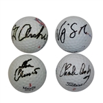 Four Masters Champ Signed Golf Balls - Archer, Singh, Coody, & Crenshaw JSA ALOA
