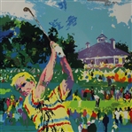 Leroy Neiman Signed 'Augusta Golf' 1990 Serigraph-Depicts Nicklaus/Faldo @ Masters- JSA ALOA