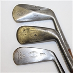 Lot of Three MacGregor 1-Irons - Diamond Back, Masters Cleek, & J. MacGregor