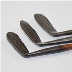Three Deep Groove Irons: Backspin Pitcher, Spalding Dedstop, & Wilson 2-A Mashie