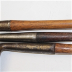 Three Deep Groove Irons: Backspin Pitcher, Spalding Dedstop, & Wilson 2-A Mashie