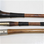 Three Golf Clubs: Taplow Wood, G.S. Sprague Cleek, & Spalding Aluminum Putter