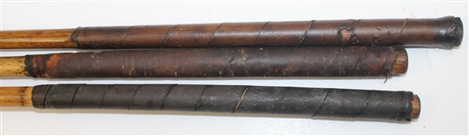 Three Golf Clubs: Taplow Wood, G.S. Sprague Cleek, & Spalding Aluminum Putter