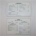 2002 Masters Tournament Clubhouse Menu - Tiger Woods Winner-Hole #1 Tea Olive Cover