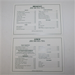2010 Masters Tournament Clubhouse Menu - Phil Mickelson Winner-Hole #9 Carolina Cherry Cover 