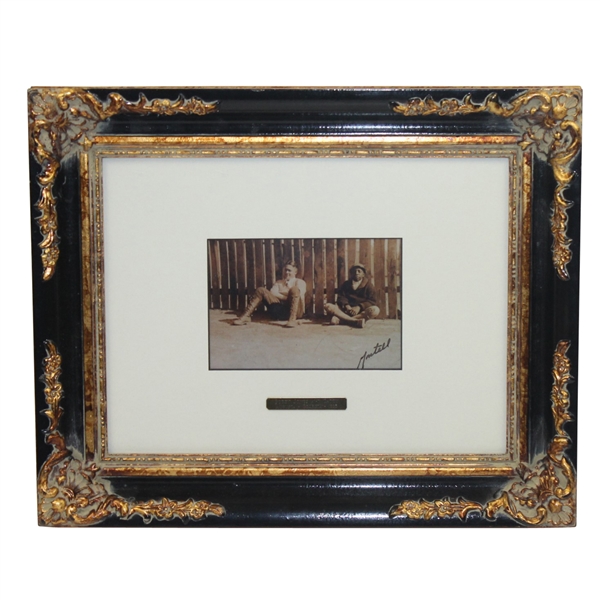 Bobby Jones & Caddy 1923 August Photo Piece - Framed
