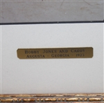 'Bobby Jones & Caddy 1923 August' Photo Piece - Framed
