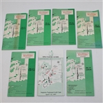 Lot of Seven Masters Spectator Guides Including - 1974, 1977-1979, 82, 84, 1997