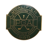 1940 PGA Championship at Hershey CC Contestant Badge - Byron Nelson Winner