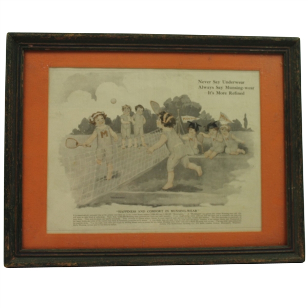 Framed Munsingwear Advertisment