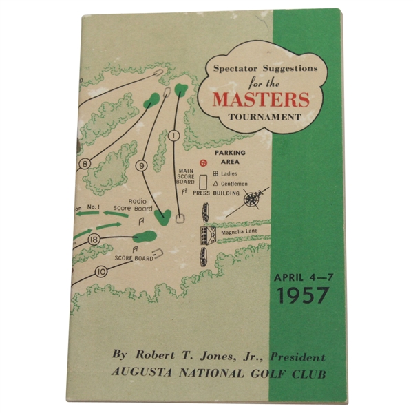 1957 Masters Spectator Guide - Doug Ford Winner