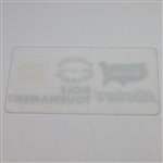 1962 Masters Golf Tournament #33 License Plate - Was on Arnie's Car