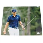 Jordan Spieth Signed 11x14 Photo Holding Putter JSA #Q29491