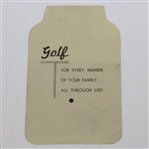 1947 Masters Tournament Sunday Ticket #1584