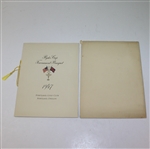 1947 Ryder Cup Tournament Banquet Menu - Portland Golf Club