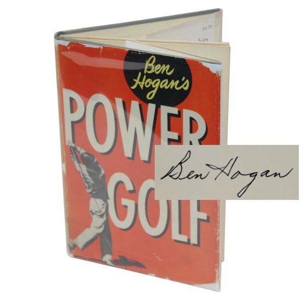 Ben Hogan Signed Golf Book Power Golf - USGA Bookplate JSA #Y94342