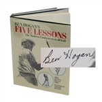 Ben Hogan Signed Golf Book Ben Hogans Five Lessons JSA #Y94341