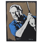 Arnold Palmer Signed Original Art Painting #5/10 JSA ALOA