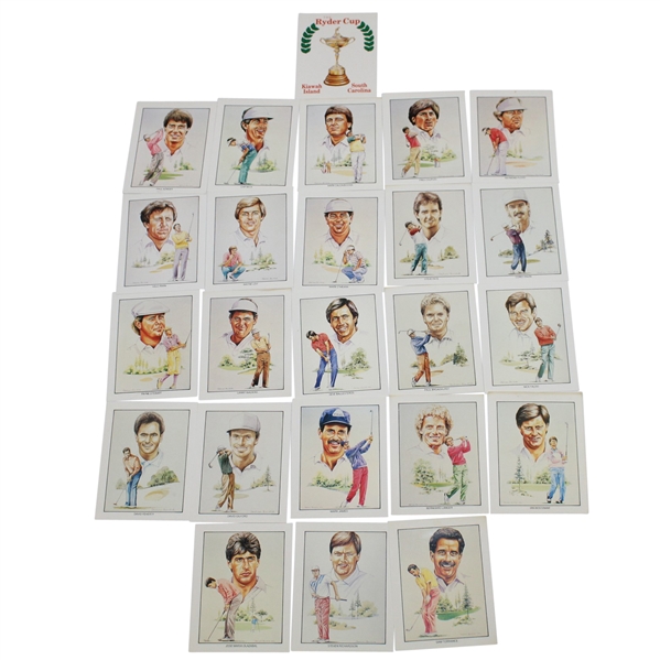 Set of 24 The Ryder Cup 1991 Golf Cards