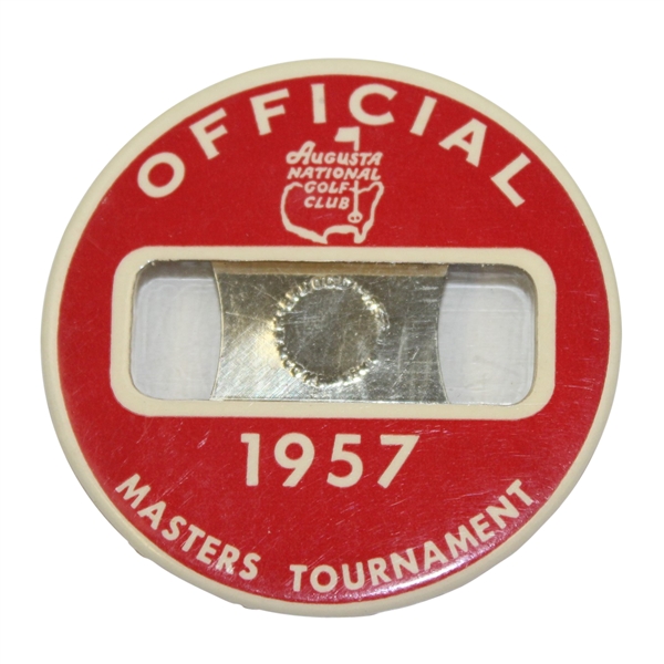 1957 Masters Tournament Official Badge