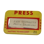 1969 Masters Tournament Press Badge #20